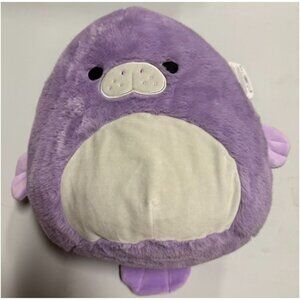 Squishmallows FuzzAMallow Official 12 Inch Marius the Purple Manatee